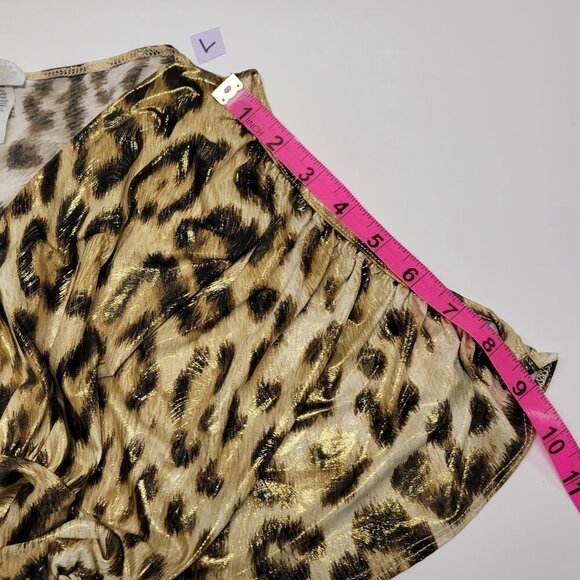 SEXY Shimmer Animal Print Dress Short Sleeve S & L - Picture 13 of 15